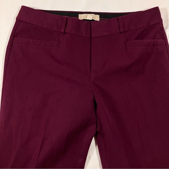 Banana Republic Martin Fit Burgundy Deep Red business casual pants, womens sz 8 - Picture 8 of 8